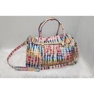 Brahmin Elaine Satchel In The Celebrate Melbourne Leather Duffle Weekender Bag